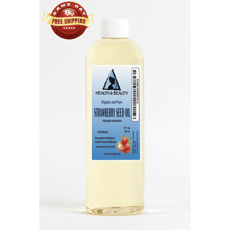 Strawberry seed oil refined organic by HEALTH & BEAUTY 100% pure natural 24 oz