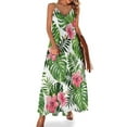 thumbnail image 1 of Vestido sin mangas de hibisco tropical Vestidos de mujer Vestido de noche de mujer Vestido para mujer Verano Mujeres coreanas, 1 of 7