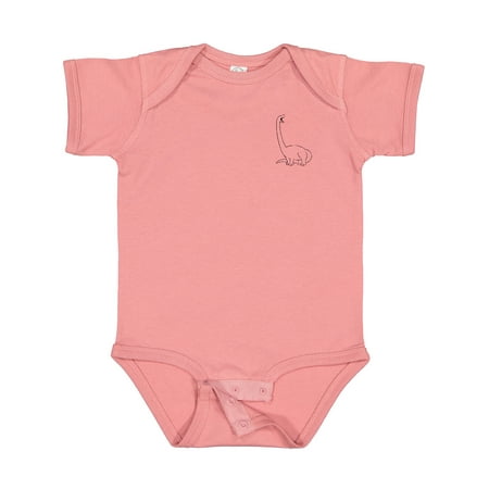

Inktastic Pocket Dino Roaring Brontosaurus Boys or Girls Baby Bodysuit