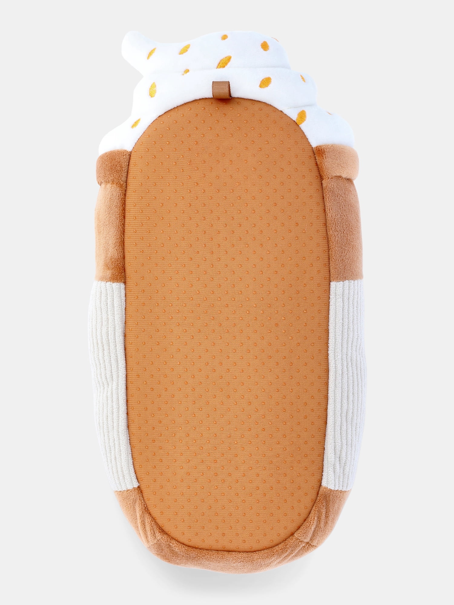Feetmoji Women's Pumpkin Latte Plush Slippers