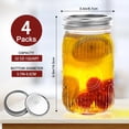 thumbnail image 2 of Frascos de vidrio tipo Mason Amzcku de 32 oz, boca ancha, paquete de 4, 2 of 7
