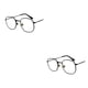 thumbnail image 1 of Qarigey Gafas de sol cuadradas pequeñas para hombres y mujeres Protección Materiales cómodos Lentes polarizadas negro anti-azul negro anti-azul 2Conjunto, 1 of 6