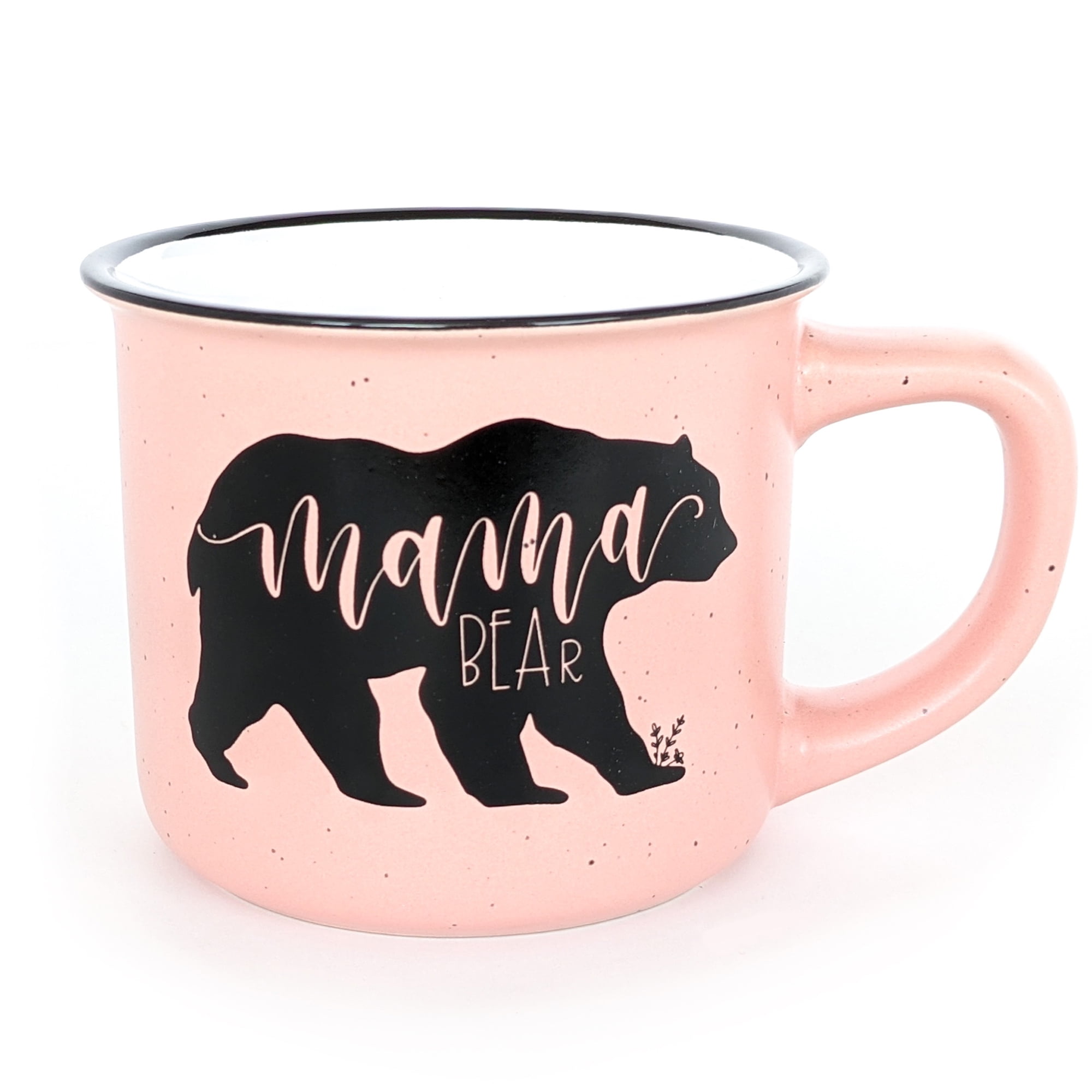 Baby Shower Gift Pregnancy Announcement Mug Mama Bear Papa Bear Matching Black Rimmed Mug Set New Parents Mug,