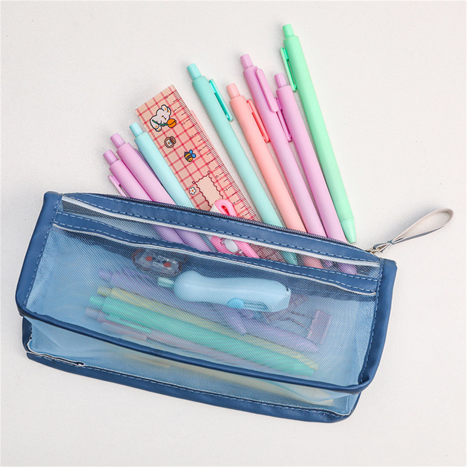 Livhil Pencil Case Large Capacity Pencil Pouch Handheld Pen Bag, Portable  Pencil Case for Kids Girls Adult , Kids Pencil Box for Kids(Black) School