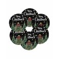 thumbnail image 7 of 13 Inch Round Placemats Set of 6, Black Christmas Non Slip Heat Insulation PP Table Mats, Snowflake Xmas Christmas Tree Washable Place Mats for Kitchen Dining Party Table Decor, 7 of 7