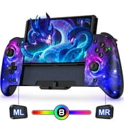Joypad for Nintendo Switch/OLED Joy-Cons with Starry Sky, ESYWEN Replacement for Nintendo Switch Controller with Handheld Grip Double Motor Vibration Built-in 6-Axis Gyro Joystick