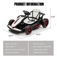 thumbnail image 4 of Go Kart for Kids, 24VKart with 2X200W Strong Motor, 7AH Big Battery, Electric Pedals, Electric Go Kart OutdoorToy Blue, 4 of 9