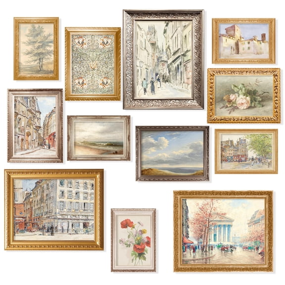 97 Decor French Country 8x10 Vintage European Poster Set, 12 Pieces