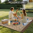 thumbnail image 4 of Vintage Whale Outdoor Rug for Patio/Deck/Porch, Non-Slip Large Area Rug 3 x 5 Ft, Brown Nautical Anchor Bubbles Coastal Indoor Outdoor Rugs Washable Area Rugs, Reversible Camping Rug Carpet Runner, 4 of 8