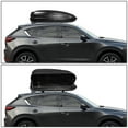thumbnail image 6 of DNA Motoring PT-ZTL-8293-BK Universal 12.7 Cubic Feet Textured Black Cargo Rooftop Travel Storage Box with Secure Key Lock, 6 of 7