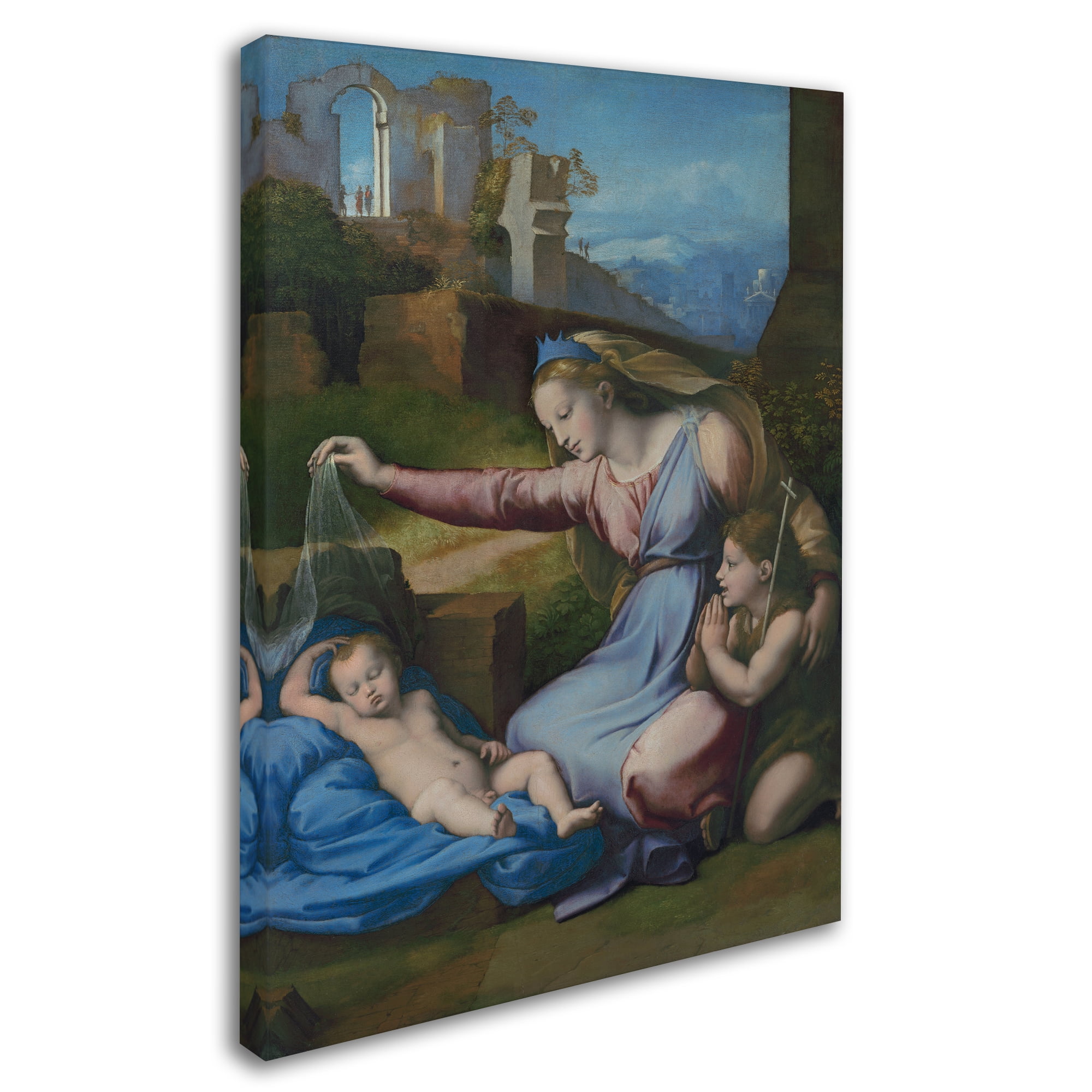 Raphael 'Madonna With The Blue Diadem' Canvas Art