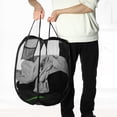 thumbnail image 5 of 1 Pc 50L Folding Laundry Basket Durable Folding Laundry Hamper for Bathroom 22.05"x14.17" Black, 5 of 6