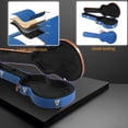 thumbnail image 3 of Ktaxon Electric Guitar Hard Case for 335 Style Guitar, Fine-Grain PU Leather Surface, Blue, 3 of 18