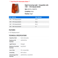 thumbnail image 2 of Right Cornering Light - Compatible with 1987 - 1993 Mazda B2600 1988 1989 1990 1991 1992, 2 of 2