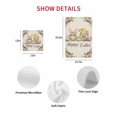 thumbnail image 7 of Easter Gnomes Kitchen Dish Towels for Drying Dishes Set of 3, Spring Floral Colorful Eggs Leaves Beige Waffle Weave Microfiber Hand Tea Bathroom Towels Quick Dry & Absorbent Towel 15.7x23.6, 7 of 7