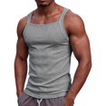 thumbnail image 4 of JTSRKL Ribbed Tank Tops for Men Slim Fit Sleeveless Textured Lightweight Breathable Shirts Stretchy Summer Training Beach Soft Fit Wear Tees, 4 of 9