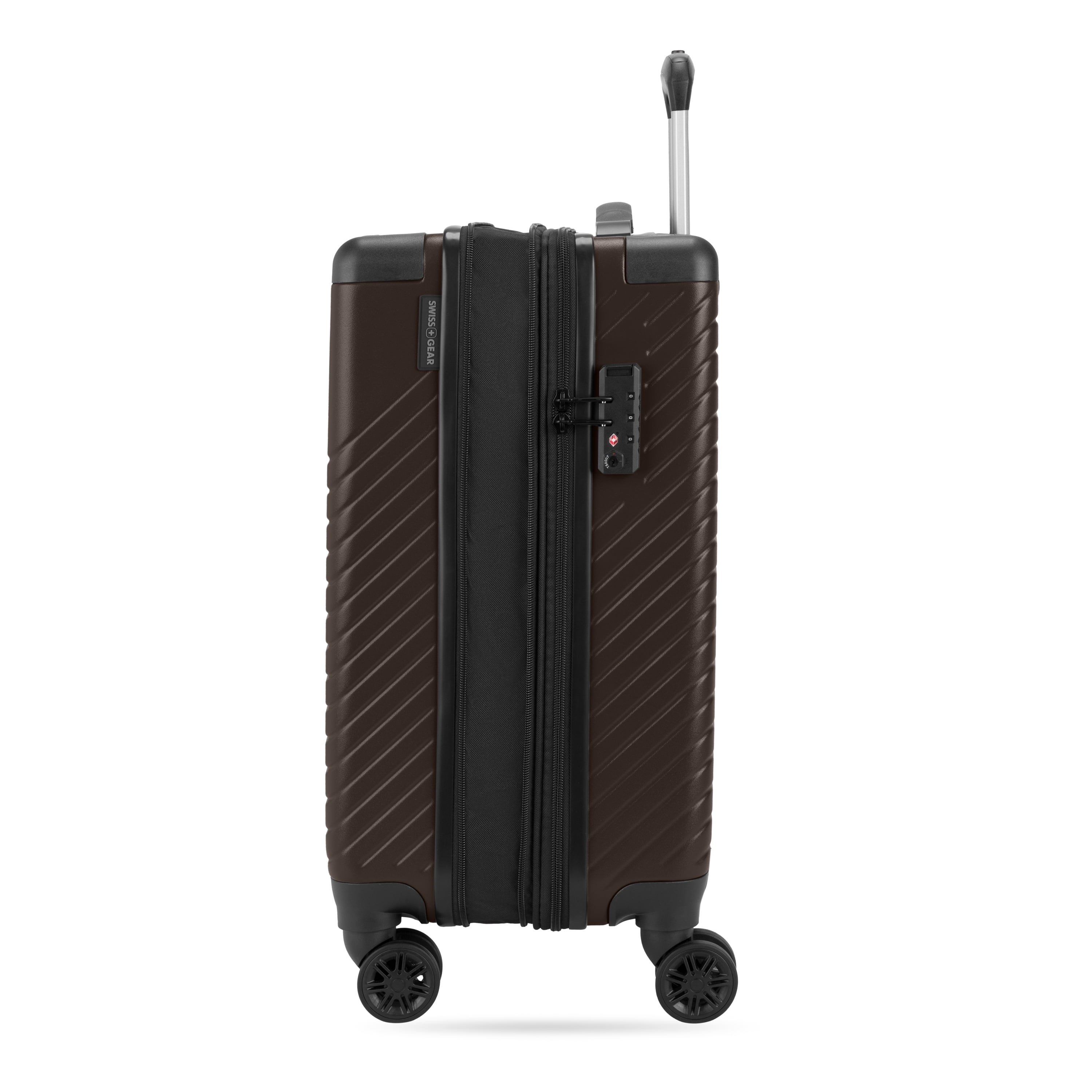 SWISSGEAR Edge Hardside Carry-On Spinner, Mocha Brown