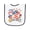 White and Navy, variant on Inktastic My First 4th of July Baby Terry Cloth Bib