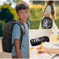 thumbnail image 2 of Pzuqiu American Flag Eagle School Backpack for Boys Kids Backpacks for Boys Backpack Lunch Box with Pencil Bag Water Bottle Holder, 17 Inch Travel Daypack Camping School Bag 4pcs, 2 of 7