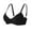 Black, variant on Women's Backless Seamless Push-Up Bra, Wireless V-Neck Beautiful Back Design, Breathable Nylon Mesh Fabric, Adjustable Back Closure for Everyday Wear