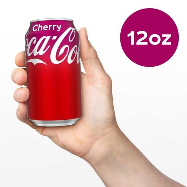 Coca-Cola Cherry Soda, 12 fl oz, 24 Pack for Office Breakroom