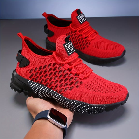 Men's Lightweight Breathable High-Top Sneakers - -Terrain Traction Suitable for Outdoor Running, Basketball, Tennis & Casual Wear - - Athletic with Cushioning & Neutral Arch (Ideal for Active Men)