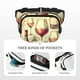 thumbnail image 5 of Balery Wine Mochila Cinturón para Mujeres y Hombres, Bolsa de Cintura Impermeable de Doble Capa con Correa, 5 of 9