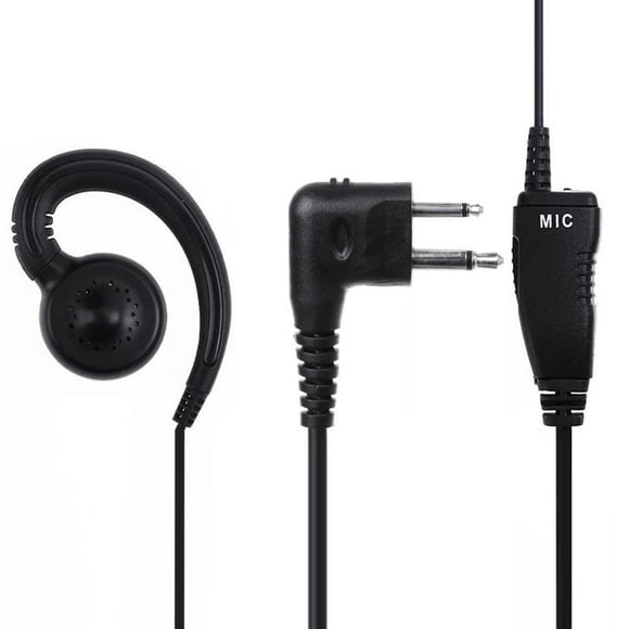 Peggybuy Swivel Earpiece with Microphone and PTT for 2 Way Radio Walkie