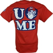 John Cena Mens Red Costume Hat T-shirt Wristbands XL