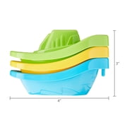 Spark Create Imagine 3-Piece Colorful Boat Train for Water Play Ages 6M+