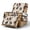 Beige-Horse, variant on SCRAWLGOD Turtle Shark Seashell Print Recliner Chair Cover Non Slip Stain Resistant Reclining Chair Slipcover Anti Scratch Recliner Cover for Dogs