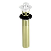 Westbrass D410-50 Lift & Turn Lavatory Faucet Drain with Overflow Holes - Not Exposed, Powder Coat White