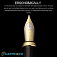 thumbnail image 4 of STONEGO High-Quality Business Fountain Pen - Black Lacquer Finish with Silver/Gold-Finished Clip and Trim, Medium 0.5mm Nib, Perfect for Office Use and Professional Writing, 4 of 6
