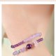 thumbnail image 2 of Pulseras de doble capa de amatista para mujer de cristal natural, 2 of 2