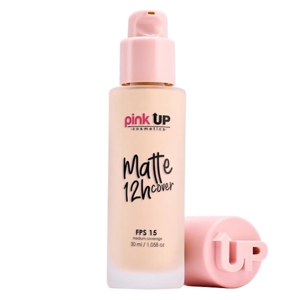 Matte Cover Maquillaje Liquido Mate 30 ml Pink Up Varios Tonos beige