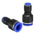 thumbnail image 3 of Uxcell 1/2 x 1/4 Inches Push to Connect Fittings, 5Pcs Plastic Air Line Fitting Quick Release Pneumatic Connectors, 3 of 6