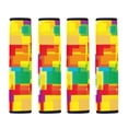 thumbnail image 5 of Chririnla Car Seat Belt Pads Durable Seat Belt Shoulder Pad Polyester Non-Slip, Suitable for Vans Sedan, Colorful Geometric Blocks Pattern, 5 of 7