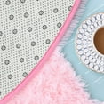 thumbnail image 3 of Lochas Super Fluffy Soft Round Area Rug For Living Room Bedroom Kids Room Nursery Room, 6 Feet, Pink, 3 of 7