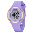 thumbnail image 3 of GOLDEN HOUR Waterproof Sport Women's Digital Chronograph Silicone Strap Watch, 3 of 11
