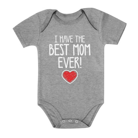 

Tstars Boys Unisex Mother s Day Shirts Mother s Day Gift I Have the Best Mom Ever Gift for Mommy Gifts Cute Newborn Party Baby Shower Bodysuit