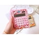 thumbnail image 1 of Cute Cartoon Desk Calculator Solar Power Sweet Style 12 Digits Portable Calculator for Students Girls Cat, 1 of 5