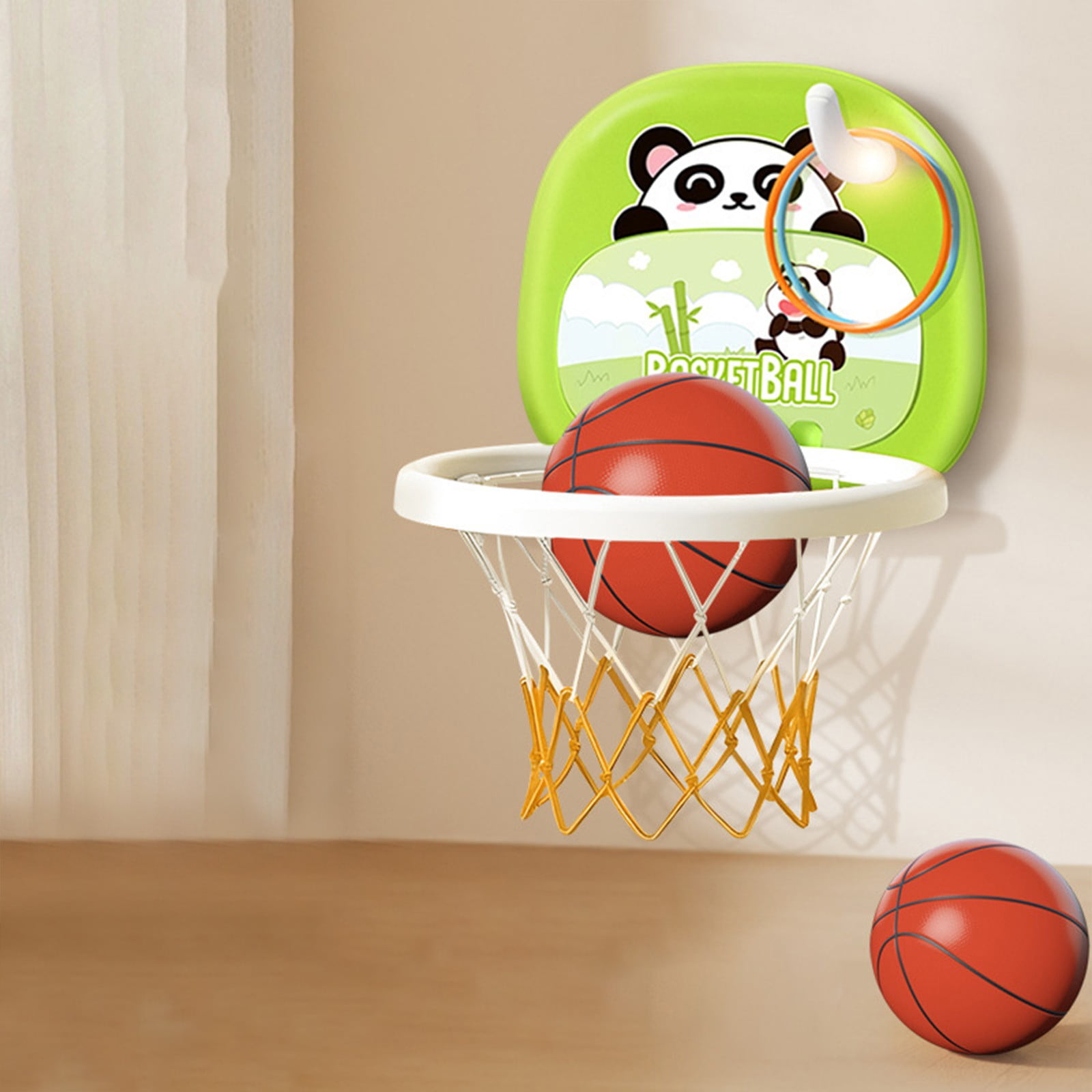 Jeu De Basket-ball Pour Toilettes - Panier Avec Filet, Tapis, 3 Balles - Divertissement Intérieur, Cadeau Rigolo - 6