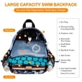 thumbnail image 3 of CHAOYUNYI Dry Wet Gym Backpack with Shoe Compartment for Women Water Resistant Sports Bag for Swimming Beach Yoga Travel, Hawaii Flower L, 3 of 8