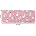thumbnail image 7 of Pink Chicken Pattern Kitchen Rug Mat,Kitchen Runner Rugs Non Skid Washable,Decorative Kitchen Floor Mats for Kitchen,Sink,Laundry,17"x47.2", 7 of 7