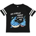 thumbnail image 3 of Inktastic My Great Aunt Loves Me- Whale Shark Boys or Girls Toddler T-Shirt, 3 of 5