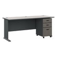 thumbnail image 1 of Series A 72W Desk with Drawers in Slate and White Spectrum - Engineered Wood, 1 of 6