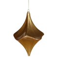 thumbnail image 5 of Vickerman 8'' Gold Matte-Glitter Cut Drop Cut Drop Ornament, 5 of 6