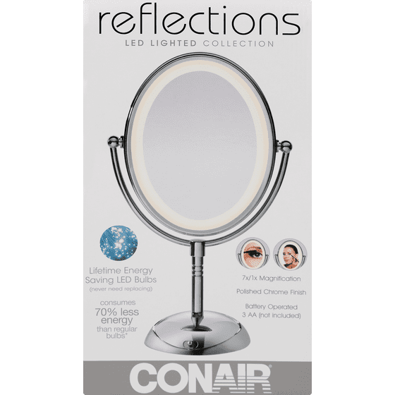 Conair Reflections Led Lighted Collection Polish Chrome Finish 1 0 Conair Reflections Led Lighted Collection Polish Chrome Finish 1 0 Ct Com