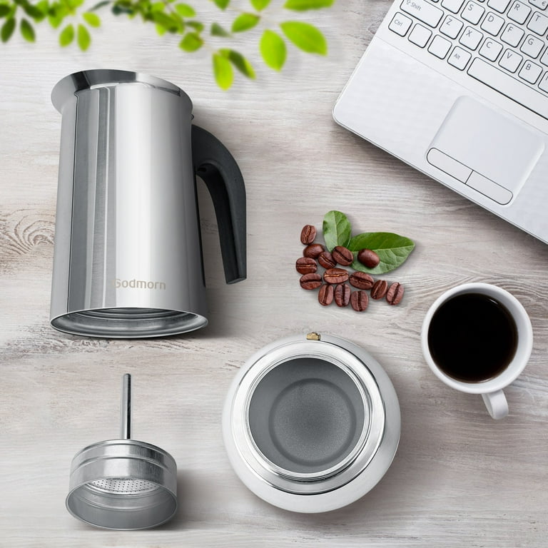 Buy 12 Cups Electric Turkish Greek Coffee Maker Stainless Steel Machine Tea  Moka Pot by Just Green Tech on Dot & Bo