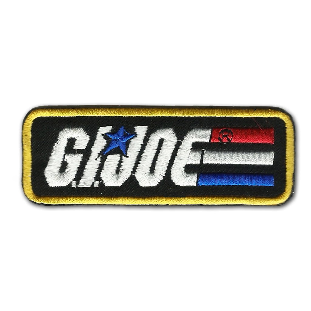 GI Joe Classic Toy 3.5" Logo Sew Ironed On Badge Embroidery Applique Patch GI Joe Classic Toy 3.5" Logo Sew Ironed On Badge Embroidery Applique Patch